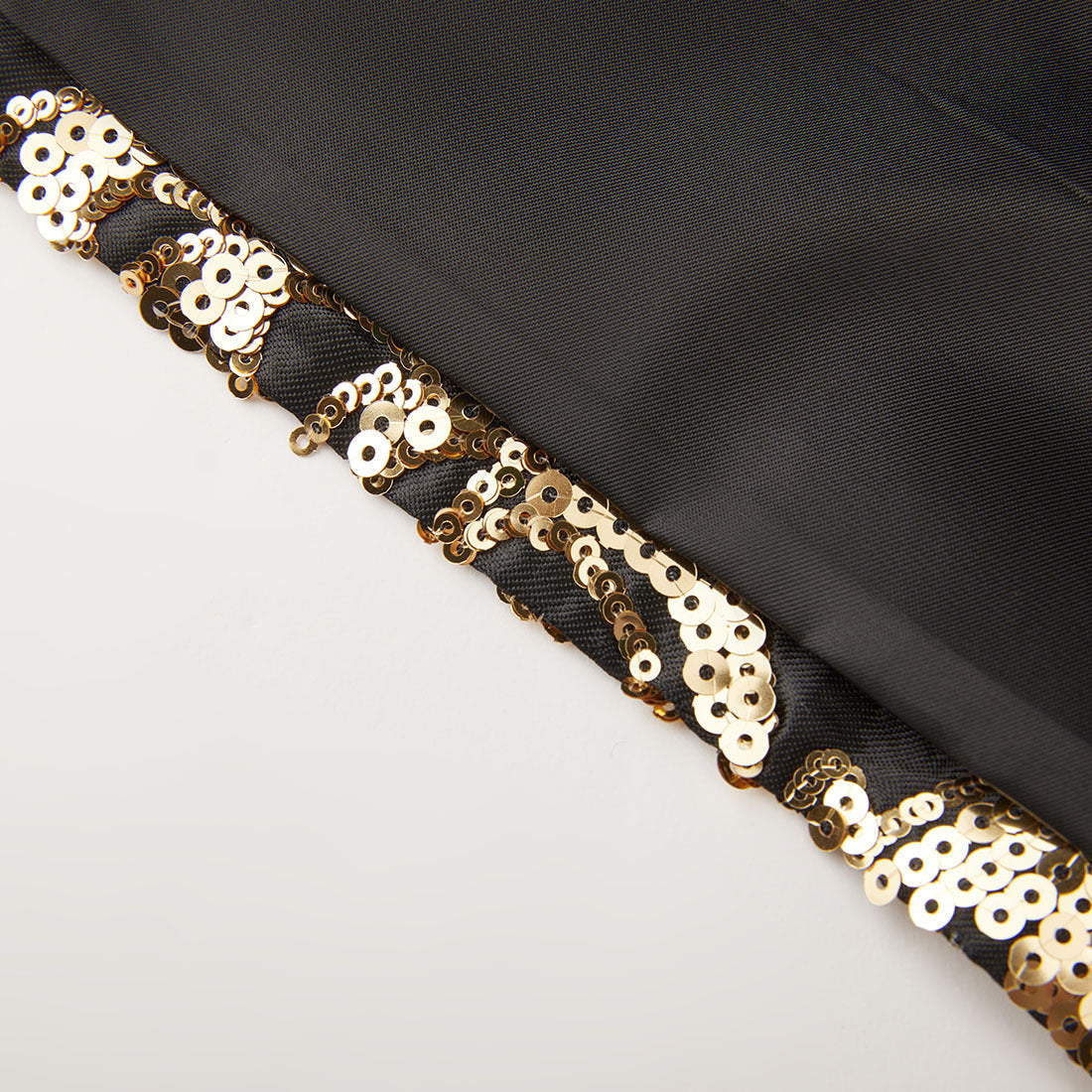 Men's Gold Floral Sequin Embroidered Black Tuxedo