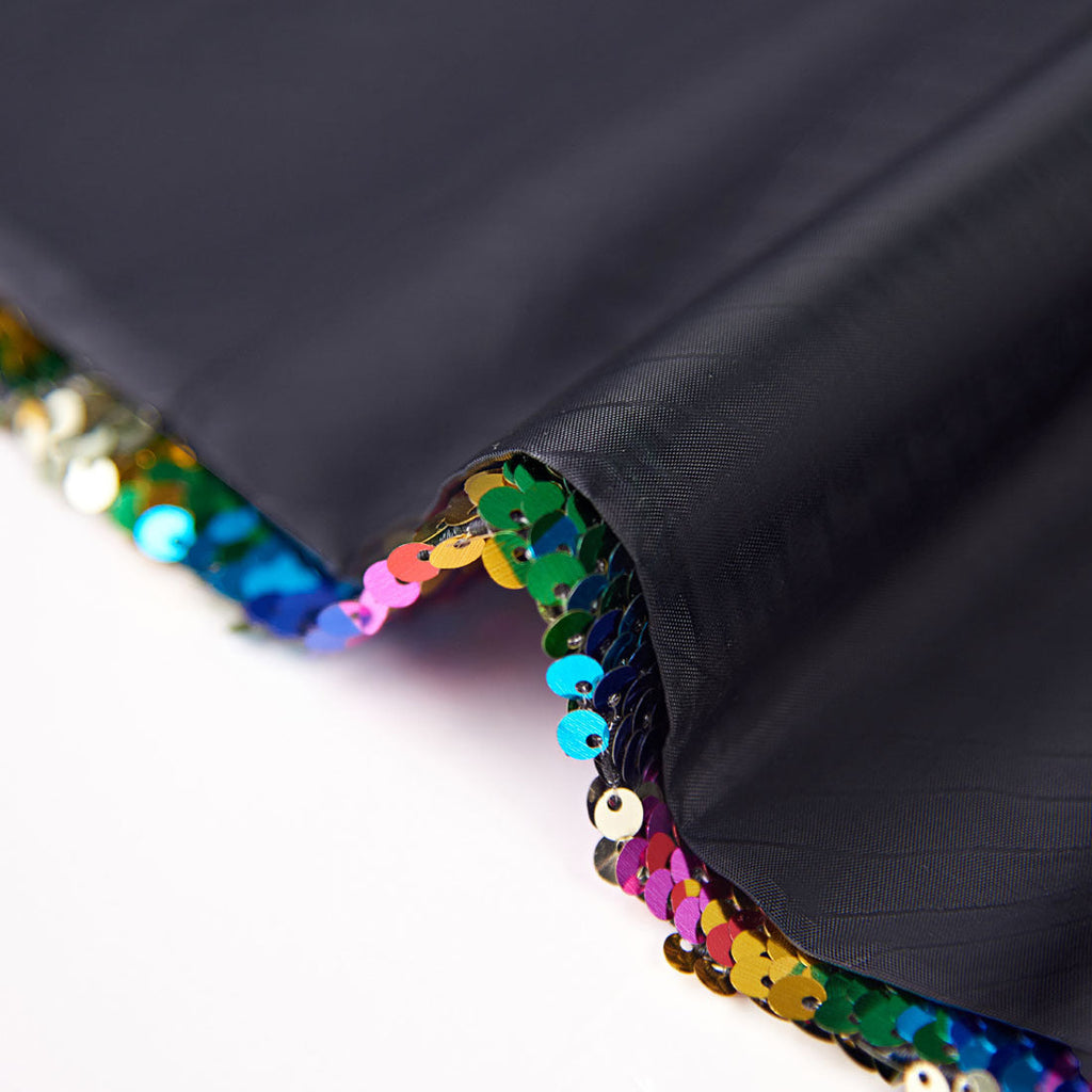 Men's Shawl Lapel Full Sequin Rainbow Tuxedo Jacket