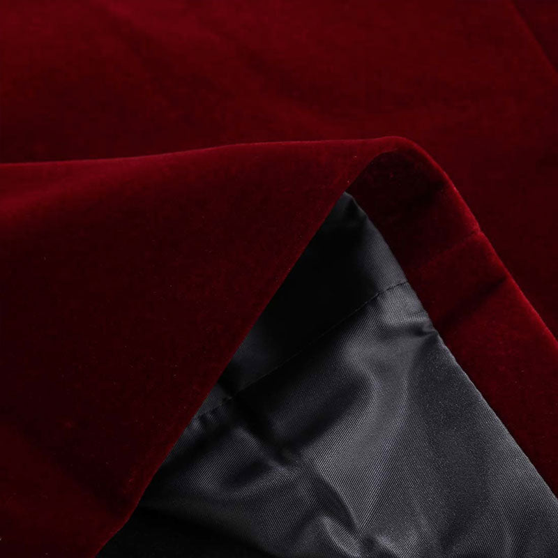 Men's Shawl Lapel Burgundy Velvet Tuxedo