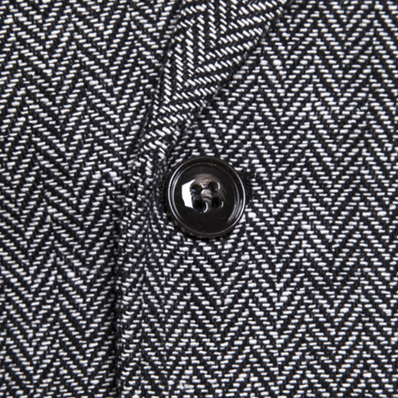 Men's Herringbone Two Breasted Vest