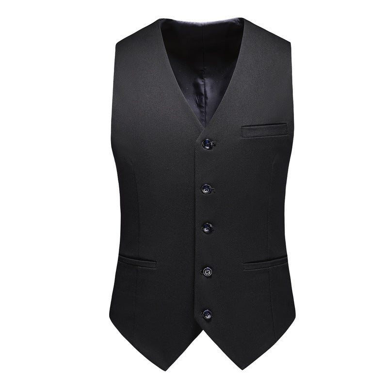 Men’s 3-Piece Classic Double-breasted Black Business Suit