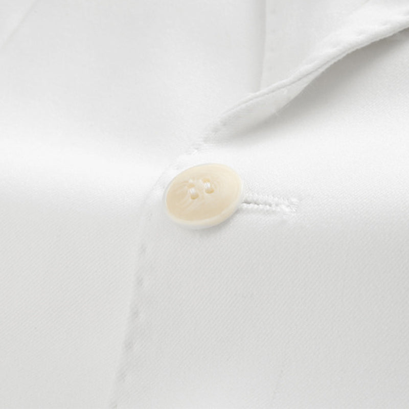 Men's 3-Piece Single-Breasted Solid White Suit