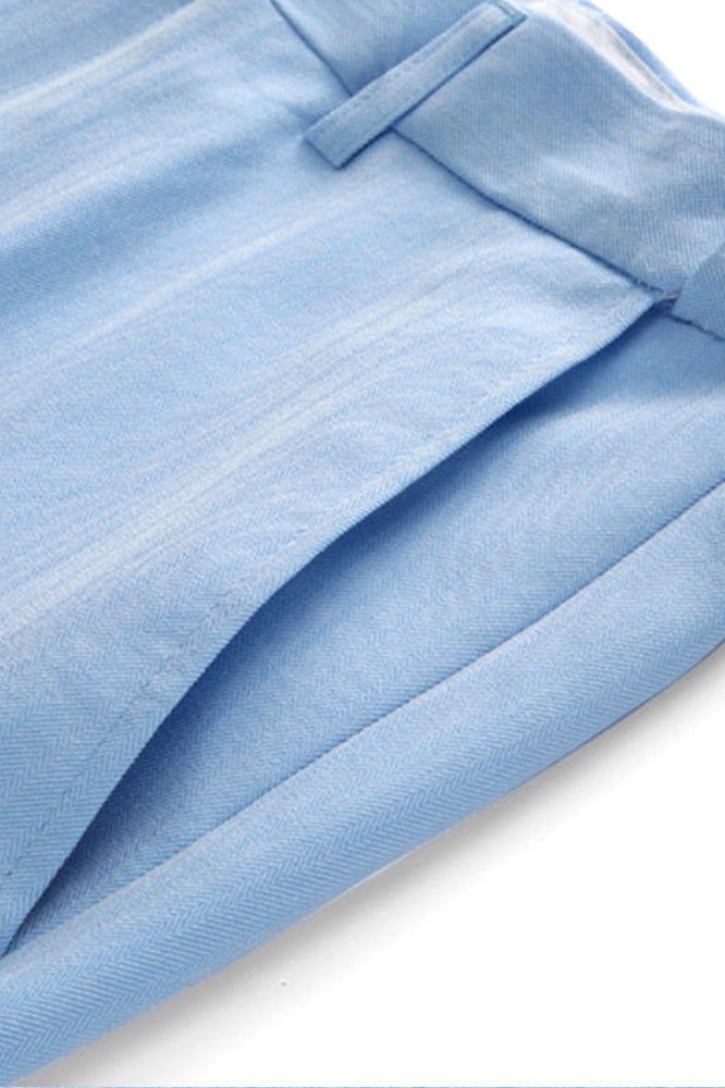 Men's 3-Piece Stylish Elegance Classic Light Blue Suit
