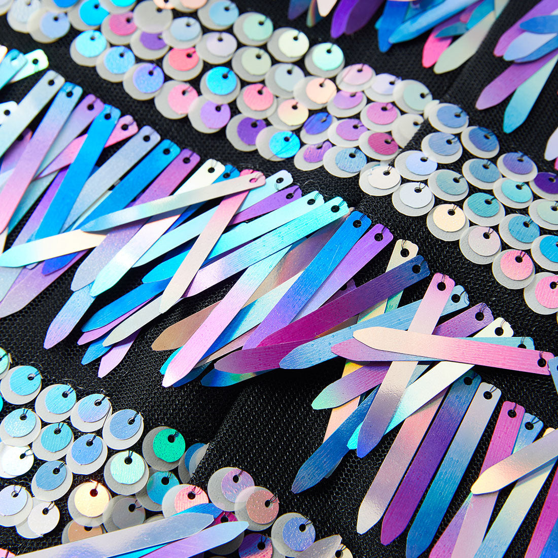Men's 2-Piece Fashion Fringed Sequin Tassels Colorful Tuxedo