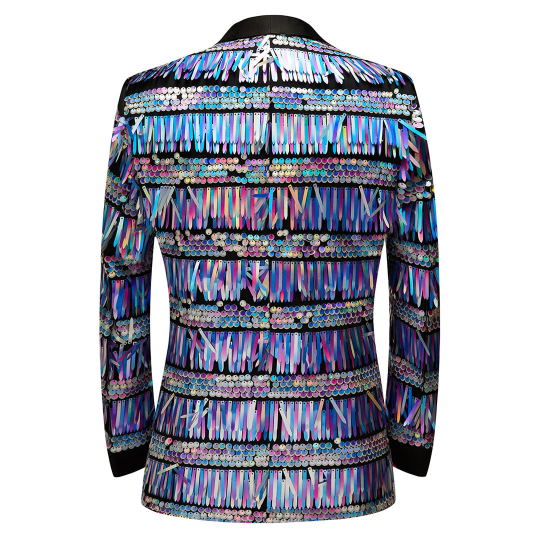 Men's 2-Piece Fashion Fringed Sequin Tassels Colorful Tuxedo