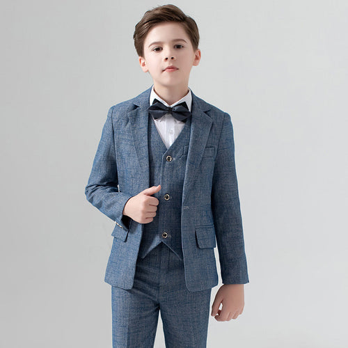 Boy's Classic 3-Piece Suit Formal Tuxedo Blue