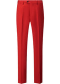 Men's Classic Red Suit Pants Slim Fit Formal Trousers