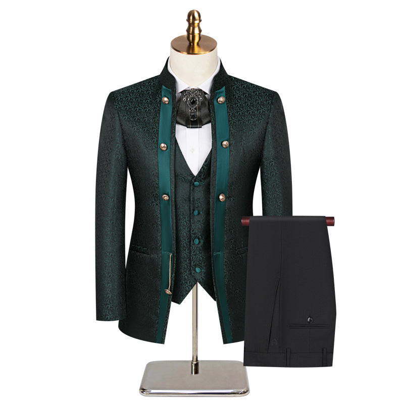 Men_s_3-Piece_Traditional_Collar_Green_Paisley_Fitted_Suit