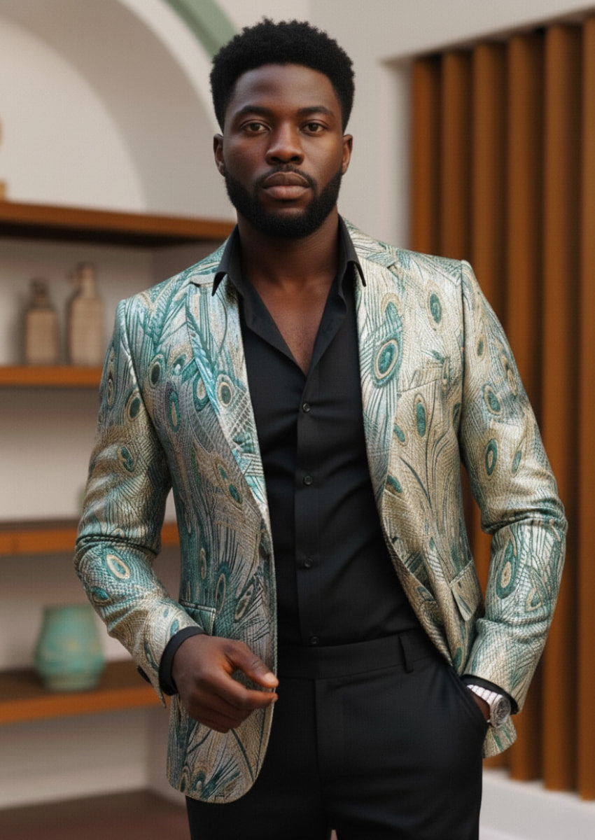Starry Black Smoking Suit