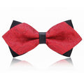 Men's Classic Paisley Pattern Red Bow Tie