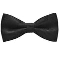 Men's Classic Black Paisley Bow Tie