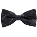 Men's Classic Black  Plaid Bow Tie