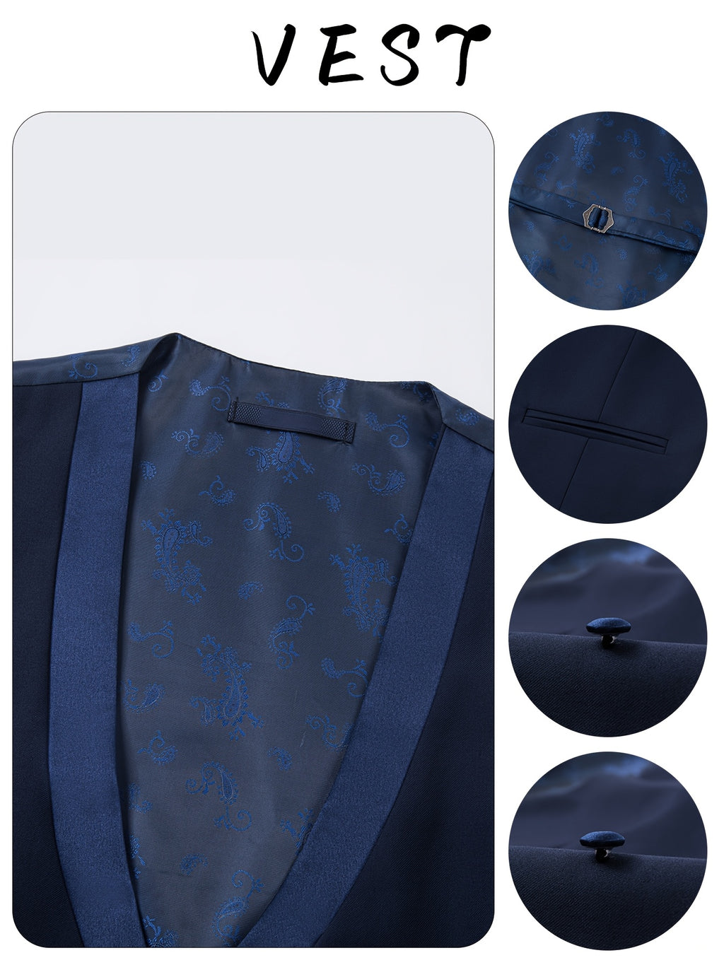 Men's 3pcs Slim-Fit Tailored Tuxedo Set with Golden Embellished & Vest - Black Wedding, Prom, Party Suit Jacket, Pants & Matching Blazer Outfit (No Alterations Required), Suits For Men, Wedding Suits For Men, Black Suit, Mens Clothes, Christmas Suit, Roya