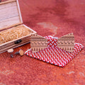Handmade Wood Bow Tie Set 3-Piece for Christmas 4 Colors