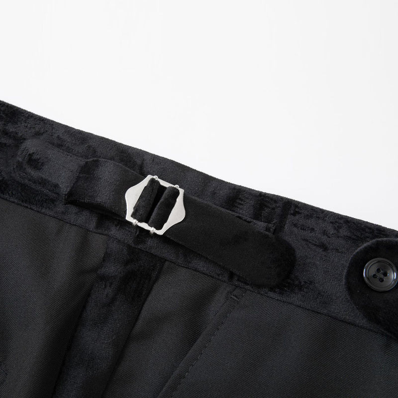 Men's Luxury Gold Embroided Court Style Black Tuxedo Jacket