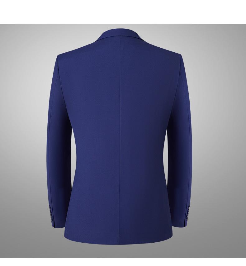 Men's 2-Piece Slim Fit Double-Breasted Blue Suit