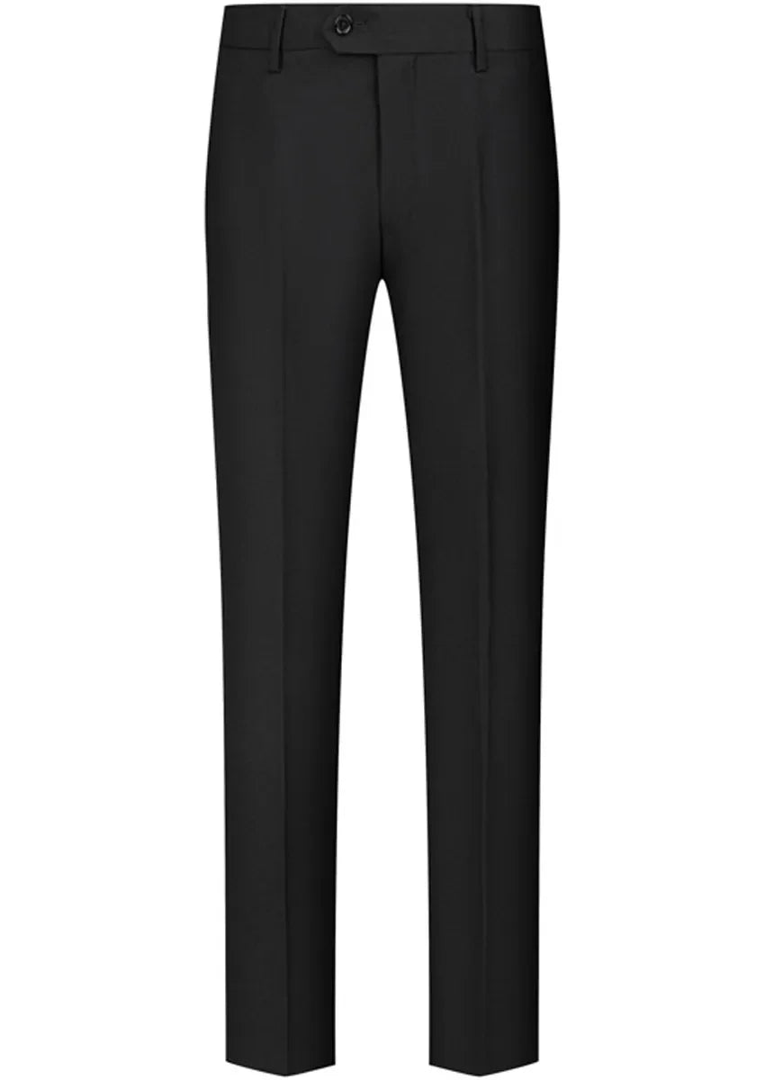 Men's 3-Piece Shawl Collar Leaf Jacquard Black Tuxedo