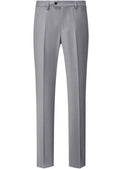 Men's Classic Silver Suit Pants Slim Fit Formal Trousers